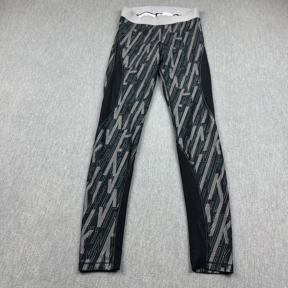 Nike Pro Leggings Women Small Black Hypercool Training Athletic Yoga Running 27"